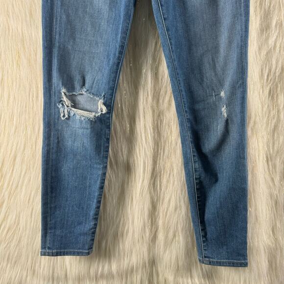 Lovers + Friends Davey In Mira Loma Distressed Hi-Rise Skinny Jeans Stretch 26 - Picture 3 of 11